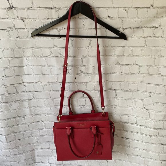 Kate Spade Cameron Satchel/Shoulder Bag Rosso Red - Picture 8 of 8